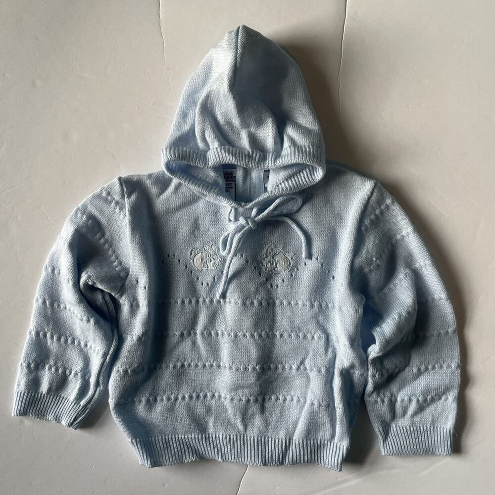 Carriage Boutique Soft Bunny Back Zip Hooded Sweater Size 9m